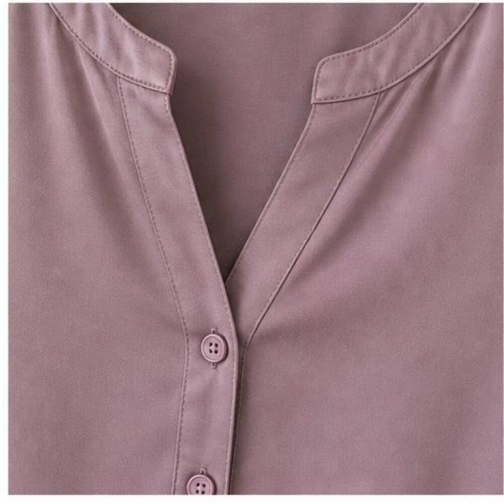 Mauve Ruffle Blouse - Picture 4 of 6